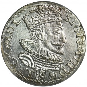 Sigismund III Vasa, 3 Groschen Marienburg 1593 - PCGS MS62