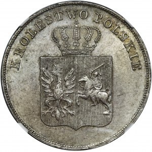 Powstanie Listopadowe, 5 złotych Warszawa 1831 KG - NGC MS63