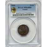 5 groszy 1931 - PCGS MS64 RB