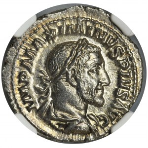 Roman Imperial, Maximinus I Thrax, Denarius - NGC MS