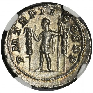 Roman Imperial, Maximinus I Thrax, Denarius - NGC MS