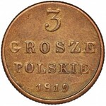 Królestwo Polskie, 3 grosze polskie 1819 IB - RZADKIE