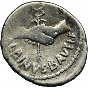 Roman Republic, Decimus Iunius Brutus Albinus, Denarius