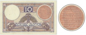 10 złotych 1919 - S.19.A. - brązowa klauzula - WIELKA RZADKOŚĆ