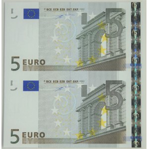 Euro, 5 euro 2002 - uncut sheet