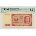 100 złotych 1948 - GM - PMG 64 EPQ - bez ramki