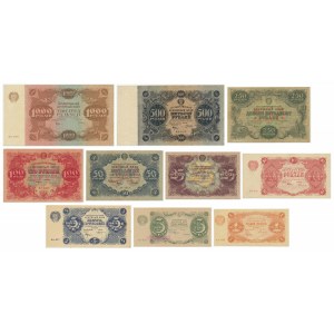 Rosja, zestaw 1 - 1.000 rubli 1922 (10 szt.)