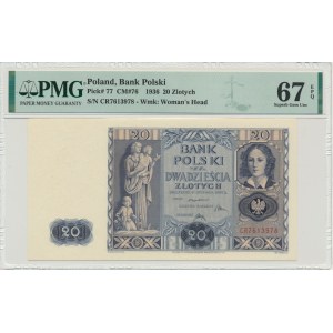 20 złotych 1936 - CR - PMG 67 EPQ