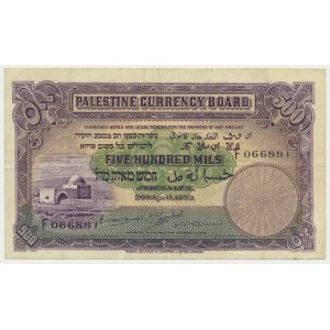 Palestyna, 500 mils 1939 - F -