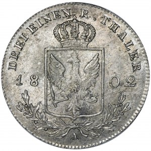 Germany, Kingdom of Prussia, Friedrich Wilhelm III, 1/3 Thaler Berlin 1802 A