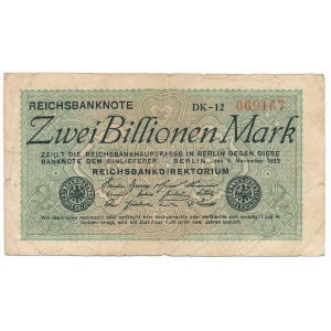 Germany, 2 billion mark 1923