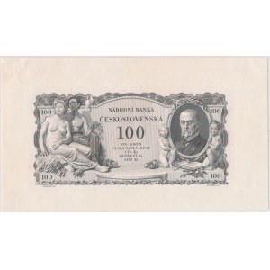 Czechosłowacja, 100 koron 1931 - PRÓBY czarno-białe (2szt.) - RZADKOŚĆ