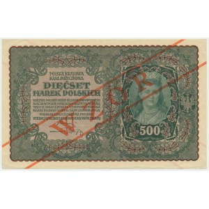 500 marek 1919 - WZÓR - I Serja BL - RZADKI