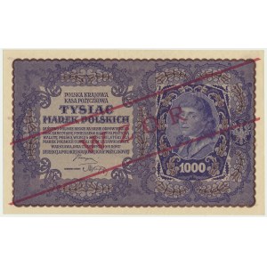 1.000 marek 1919 - WZÓR - I Serja E -