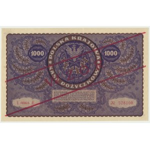 1.000 marek 1919 - WZÓR - I Serja E -