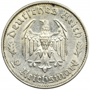 Germany, Third Reich, 2 Mark Stuttgart 1934 F