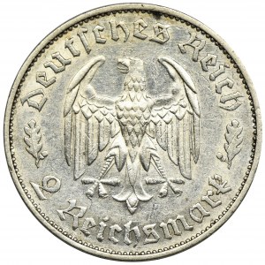 Germany, Third Reich, 2 Mark Stuttgart 1934 F