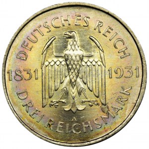 Niemcy, Republika Weimarska, 3 Marki Berlin 1931 A