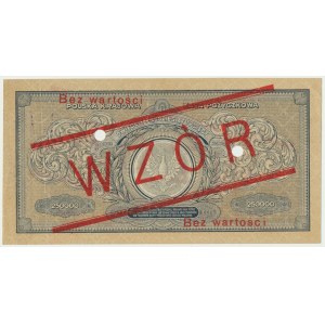 250.000 marek 1923 - WZÓR - Y0123456/Y678900 -