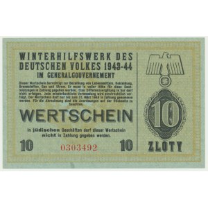 Pomoc Zimowa Ludności Niemieckiej, 10 złoty 1943-44