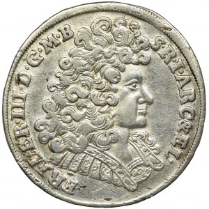 Niemcy, Brandenburgia-Prusy, Fryderyk III, 2/3 Talara (gulden) Berlin 1691 LCS