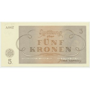 Czechosłowacja (Getto Terezin), 5 koron 1943
