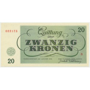 Czechosłowacja (Getto Terezin), 20 koron 1943