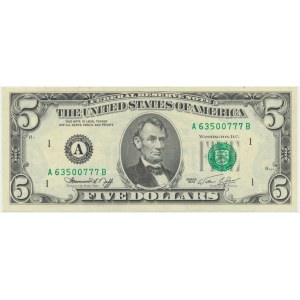 USA, 5 dolarów 1974