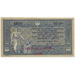 Jugosławia, nadruk 40 koron na 10 dinarach (1919)