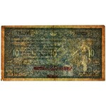 Yugoslavia, overprint 40 kronen on 10 dinara (1919)