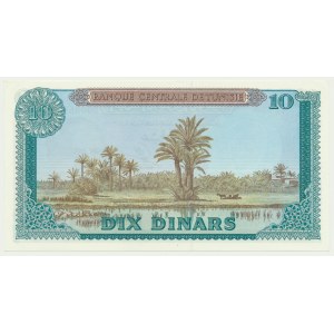 Tunisia, 10 dinars 1969