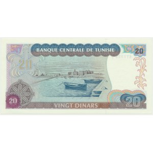 Tunezja, 20 dinarów 1980