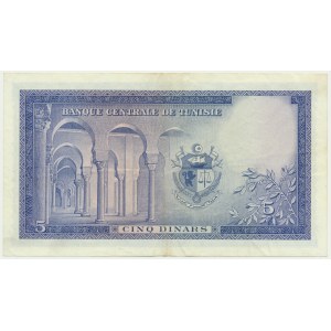 Tunisia, 5 dinars 1962