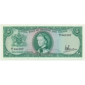 Trinidad and Tobago, 5 dollars 1964