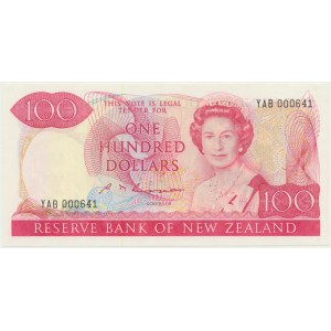 New Zeland, 100 dollars 1981 - sign. Russel