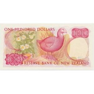 Nowa Zelandia, 100 dolarów (1985-1989) - podpis Russel