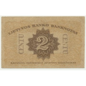 Lithuania, 2 centas 1922 - A -