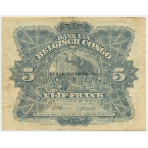 Belgium Congo, 5 francs 1947