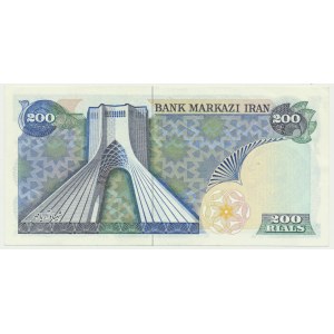 Iran, 200 rials (1979) - overprint -