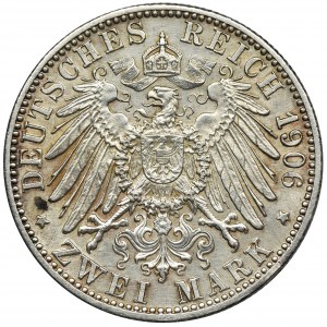 Germany, Baden, Friedrich I, 2 Mark Karlsruhe 1906