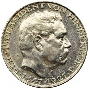 Niemcy, Republika Weimarska, Paul von Hindenburg, Medal Monachium 1927 D