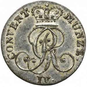 Germany, Braunschweig-Calenberg-Hannover, Georg IV, 4 Pfennig 1828 B