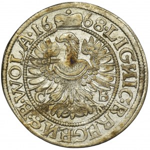 Silesia, Duchy of Liegnitz-Brieg-Wohlau, Christian, 3 Kreuzer Brieg 1668 CB