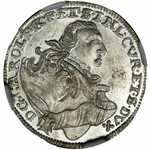 Księstwo Kurlandii, Karol Chrystian, Szóstak Mitawa 1762 CHS - NGC MS65 - OKAZOWY