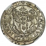 Zygmunt III Waza, Ort Gdańsk 1609 - NGC MS 64 - RZADKI, WYŚMIENITY i JEDYNY