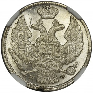 15 kopeck = 1 zloty Warsaw 1840 MW - NGC MS63