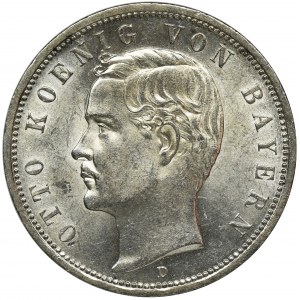 Germany, Bavaria, Otto, 5 Mark Munich 1913 D