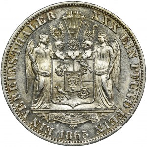 Germany, Schaumburg-Lippe, Adolf I Georg, Thaler Hannover 1865 B