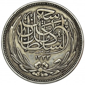 Egipt, Hussein Kamil, 20 Piastrów 1916 (AH 1335)