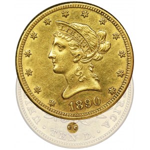 USA, 10 Dollars Carson City 1890 CC - RARE